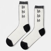 2つの顔ソックス、文字とストライプ ソックス (左)