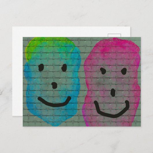 2つの顔 ポストカード (正面/裏面)