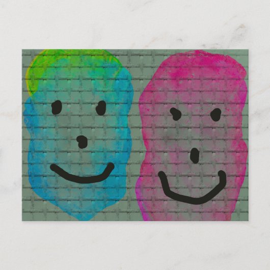 2つの顔 ポストカード (正面)