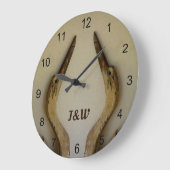 2つの風化ヘロン素朴沿岸性アクリル壁 ラージ壁時計 (傾斜)