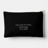 2つの馬の愛の白黒馬好きカップル アクセサリーポーチ (裏面)