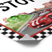 2つの高速2つの好奇心のピットポスタストップー ポスター (角)