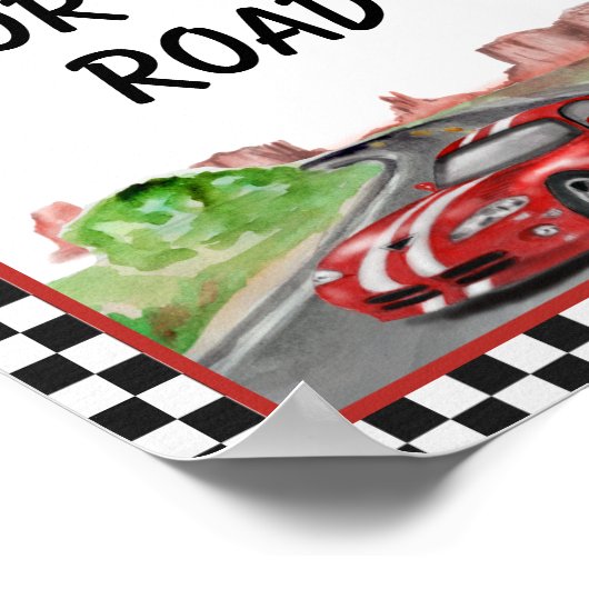 2つの高速2つの好奇心は、道路のポスターのために1を取る ポスター (角)