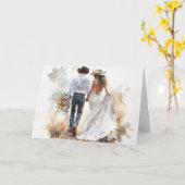 2つの魂、愛の旅 カード (黄色い花)