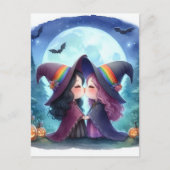 2つの魔女キスプライドシリーズ水色 ポストカード (正面)