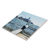 2つの魚釣りポール タイル (側面)