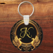 2つの鳥のキーチパーソナライズされたェーン キーホルダー (正面)