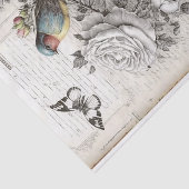 2つの鳥のヴィンテージの分離 薄葉紙 (詳細)