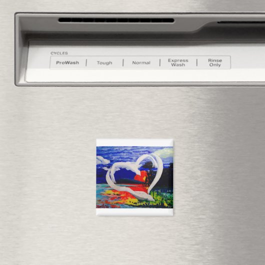 2つの鳥の概念 マグネット (インサイチュ (食洗機))