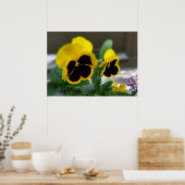 2つの黄色いパン ポスター (キッチン)