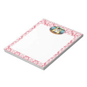 2つの黄色のラブラドールと母 ノートパッド (回転)