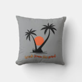 2つの黒い手のひらBFTG枕 クッション (正面)