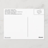 2つの黒い美しい ポストカード (裏面)