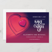 2つの鼓動が1つに (バージョン1) セーブザデート (正面/裏面)