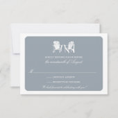 2つのAdirondackチェアRSVP 招待状 (正面)