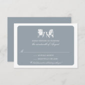 2つのAdirondackチェアRSVP 招待状 (正面/裏面)