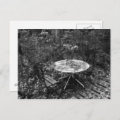 2つのB&Wのテーブル ポストカード (正面/裏面)