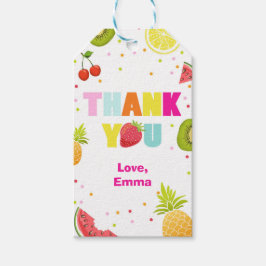 2つのFruttiお好み感謝していギフトのラベルフルーティ ギフトタグ