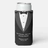 2つのgroomsグルマンギフトセルツァークーラーボックス スリム缶クーラー (Seltzer裏面)