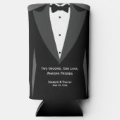 2つのgroomsグルマンギフトセルツァークーラーボックス スリム缶クーラー (正面)