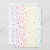 2つのgroomsスカルと紙吹雪結婚ゲイ 招待状 (裏面)