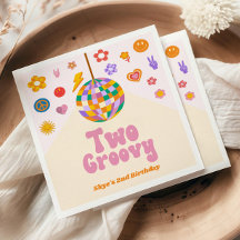 2つのGroovyディスコボール2nd誕生日パーティー