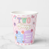 2つのGroovyパッ名門私立校風のチ2nd誕生日パーティー 紙コップ (正面)