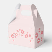 2つのGroovyピンクデイジー2番目の誕生日の好意ボックス フェイバーボックス (裏面サイド)