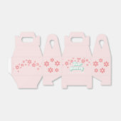 2つのGroovyピンクデイジー2番目の誕生日の好意ボックス フェイバーボックス (折り畳みなし)