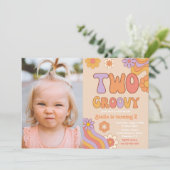 2つのGroovyフォト招待状 | Groovy誕生日 招待状 (スタンド正面)