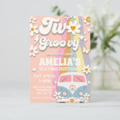 2つのGroovy第2誕生日招待状 招待状 (スタンド正面)