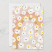 2つのGroovy第2誕生日第2レトロボホデイジーイン 招待状 (裏面)