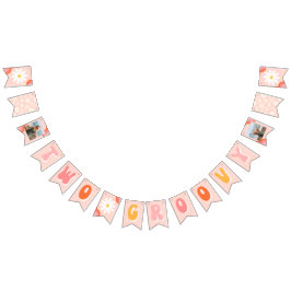 2つのGroovy誕生日バナー | Groovyパーティー バンティングフラッグ