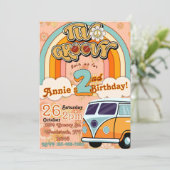 2つのGROOVY誕生日招待状 招待状 (スタンド正面)