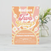 2つのGroovy誕生日 招待状 (スタンド正面)