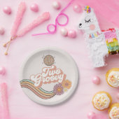 2つのGroovy 2番目の誕生日パーティー ペーパープレート (パーティー)
