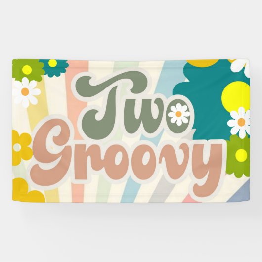2つのGROOVY、2番目の誕生日、日差し、虹 横断幕 (横)
