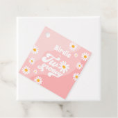 2つのGroovy 2nd誕生日パーティーレトロデイジーパーティー フェイバータグ (インサイチュ)