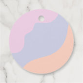 2つのGroovy 2nd誕生日パーティーレトロデイジーパーティー フェイバータグ (裏面)