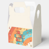 2つのGroovy Babeレトロレインボー2nd誕生日パーティー フェイバーボックス (オープン)