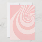 2つのGroovy Bohoレトロデイジー2nd誕生日パーティー 招待状 (裏面)