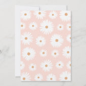 2つのGroovy Bohoレトロデイジー2nd誕生日パーティー 招待状 (裏面)