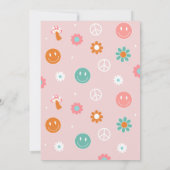 2つのGroovy Bohoレトロ2nd誕生日招待状 招待状 (裏面)