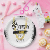 2つのLEGITから2番目やめのバースディア紙プレート ペーパープレート (パーティー)