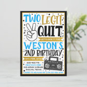 2つのLegitにやめ招待状、2番目の誕生日招待状 招待状 (スタンド正面)