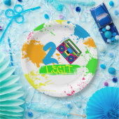 2つのLEGITやめから2番目のバースデーカラフル ペーパープレート (パーティー)