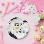 2つのLEGITやめから2番目の誕生日 ペーパープレート (パーティー)