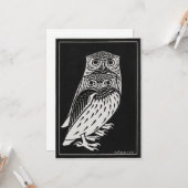 2つのOwls、イラストレーションバイジュリーデグラグ カード (正面/裏面インサイチュ)