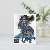 2つのPulpyのポストカード ポストカード (スタンド正面)