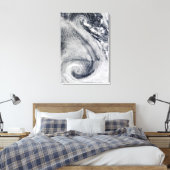 2つのS形の極ハリケーン キャンバスプリント (インサイチュ (寝室))